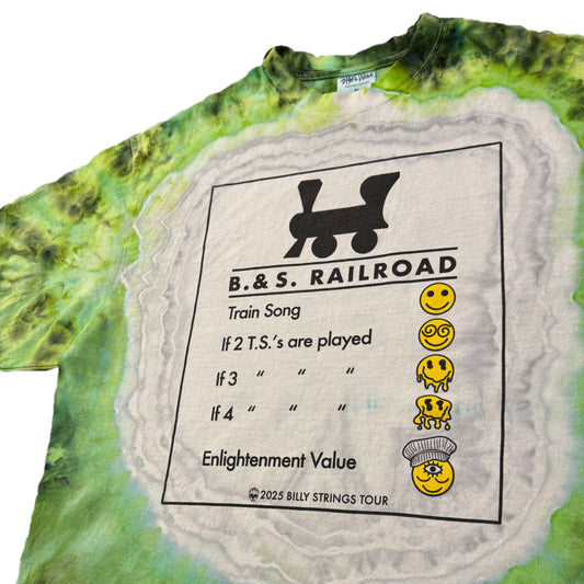B. & S. Railroad Psychedelic Smokestack Dragons Heart Dye Size XL