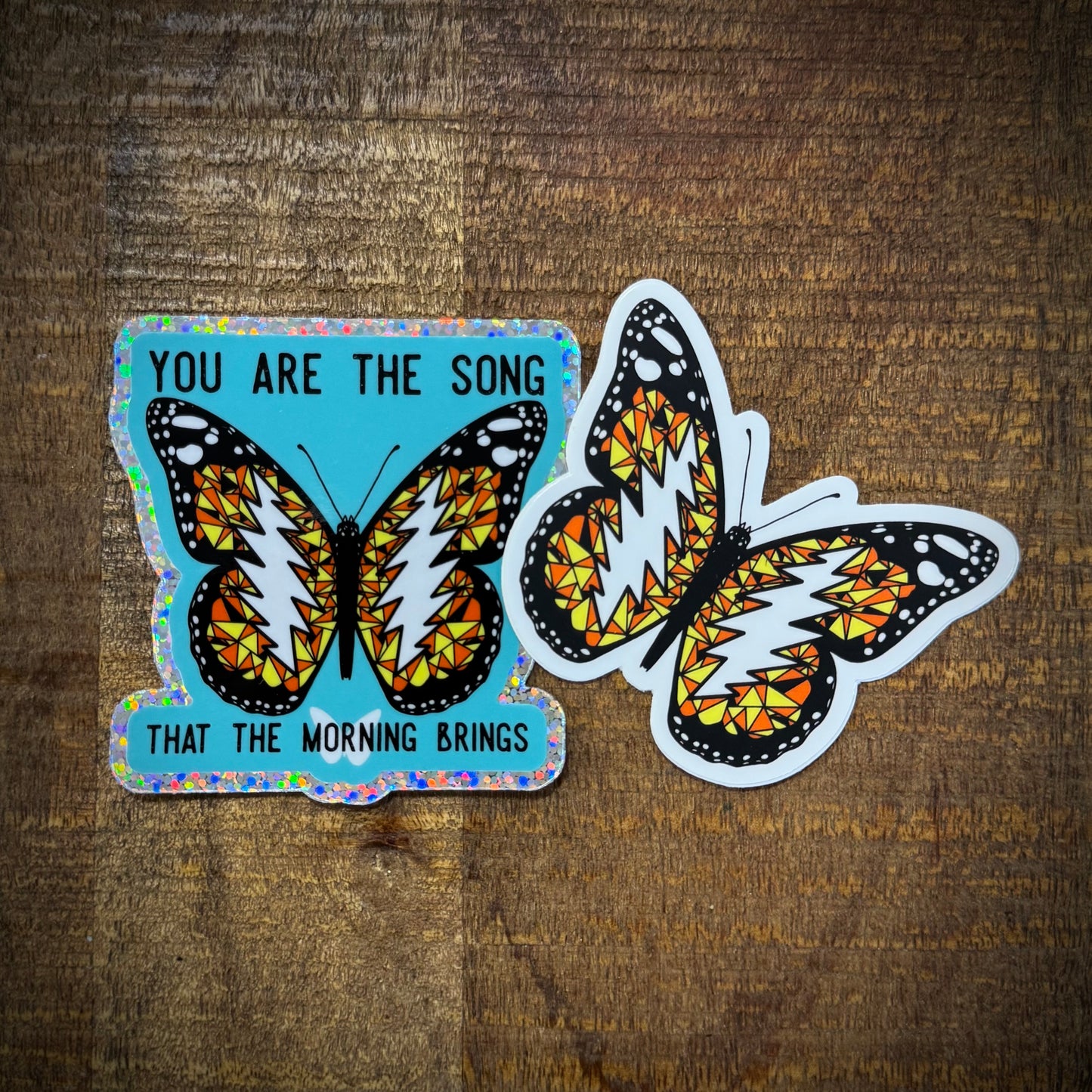 Sticker 2 Pack /// 3” Eyes Of The World Bolted Monarch Slap Pack