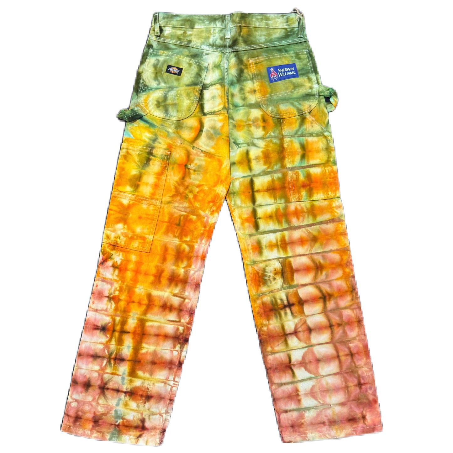 Painter Pants/ Dickies Layered Golden Evergreen 30W/ 30L