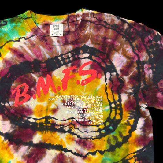 B.M.F.S. // Catch & Release Reverse Hypnosis Maroon Tie Dye LRG