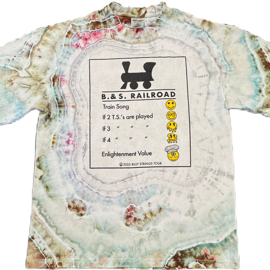B. & S. Railroad Train Songs /// Wild Blossom Ice Dye /// Size XL