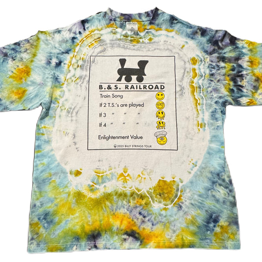 B. & S. Railroad Psychedelic Smokestack Avalon & Marigold Ice Dye /// Size 2XL