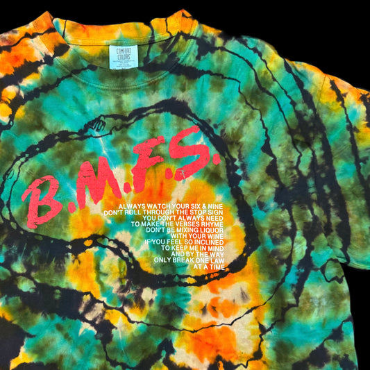B.M.F.S. // Catch & Release Reverse Hypnosis Emerald Tie Dye (XL & MED Available)