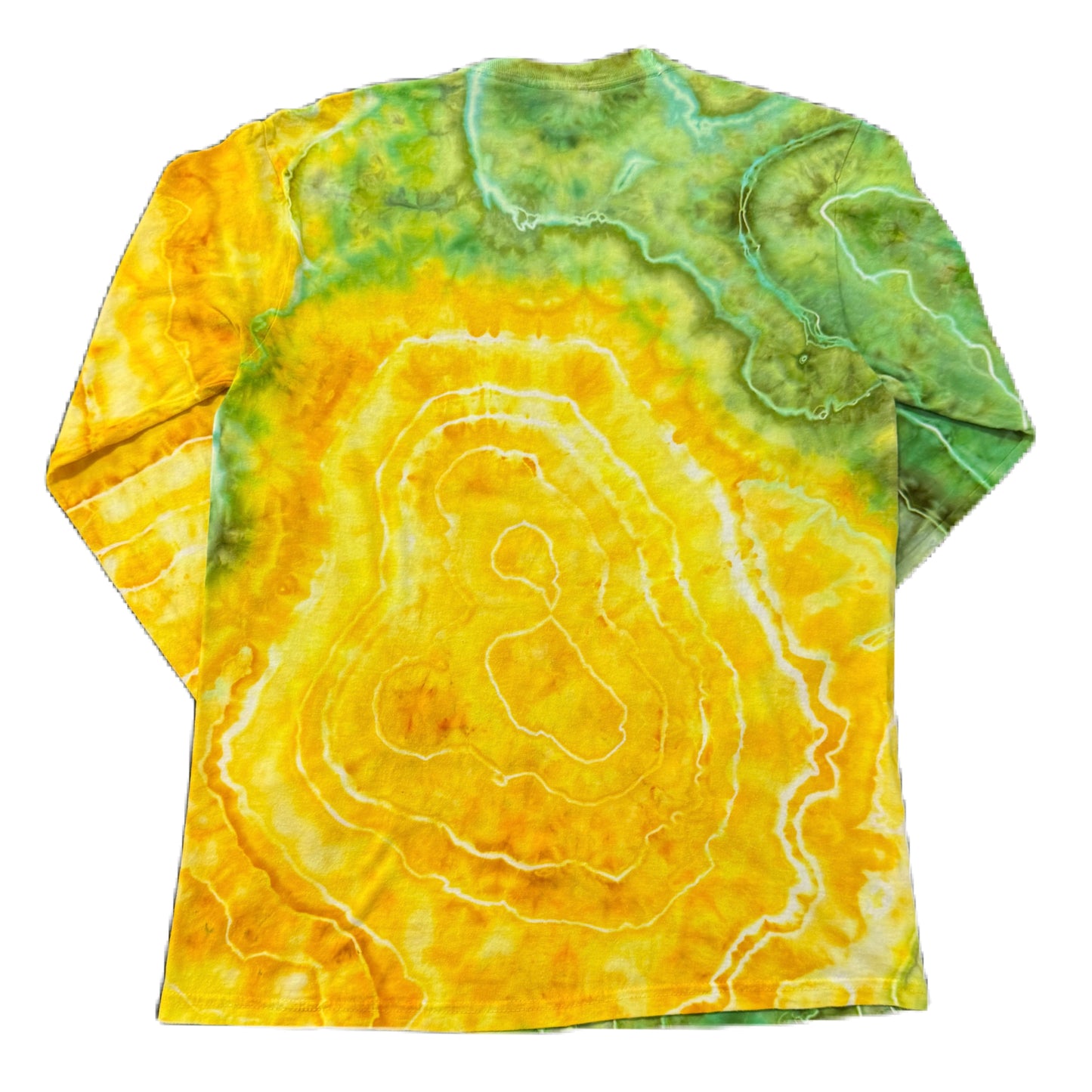 Grateful Mountain Tie Dye L/S 50/50 Golden Forest Geode Size MED