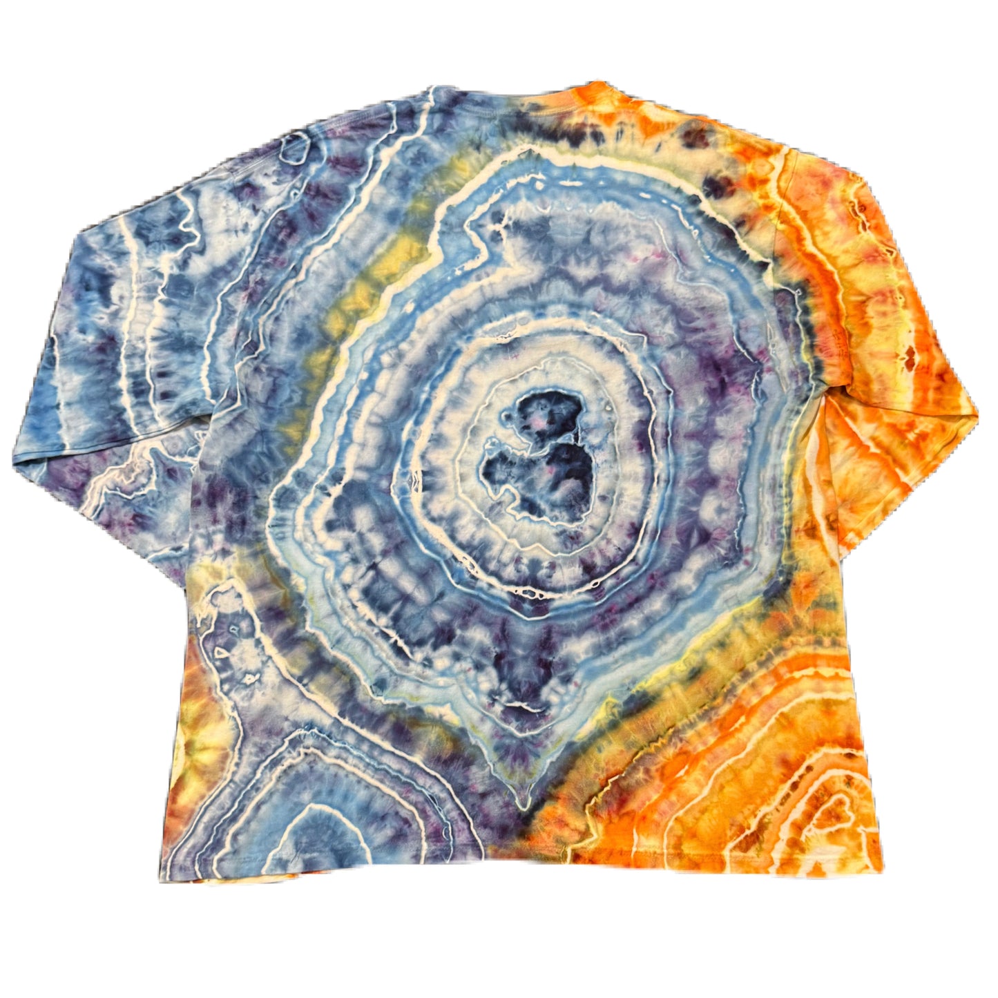 Grateful Mountain Tie Dye L/S 50/50 Fire & Ice Geode Size XXL