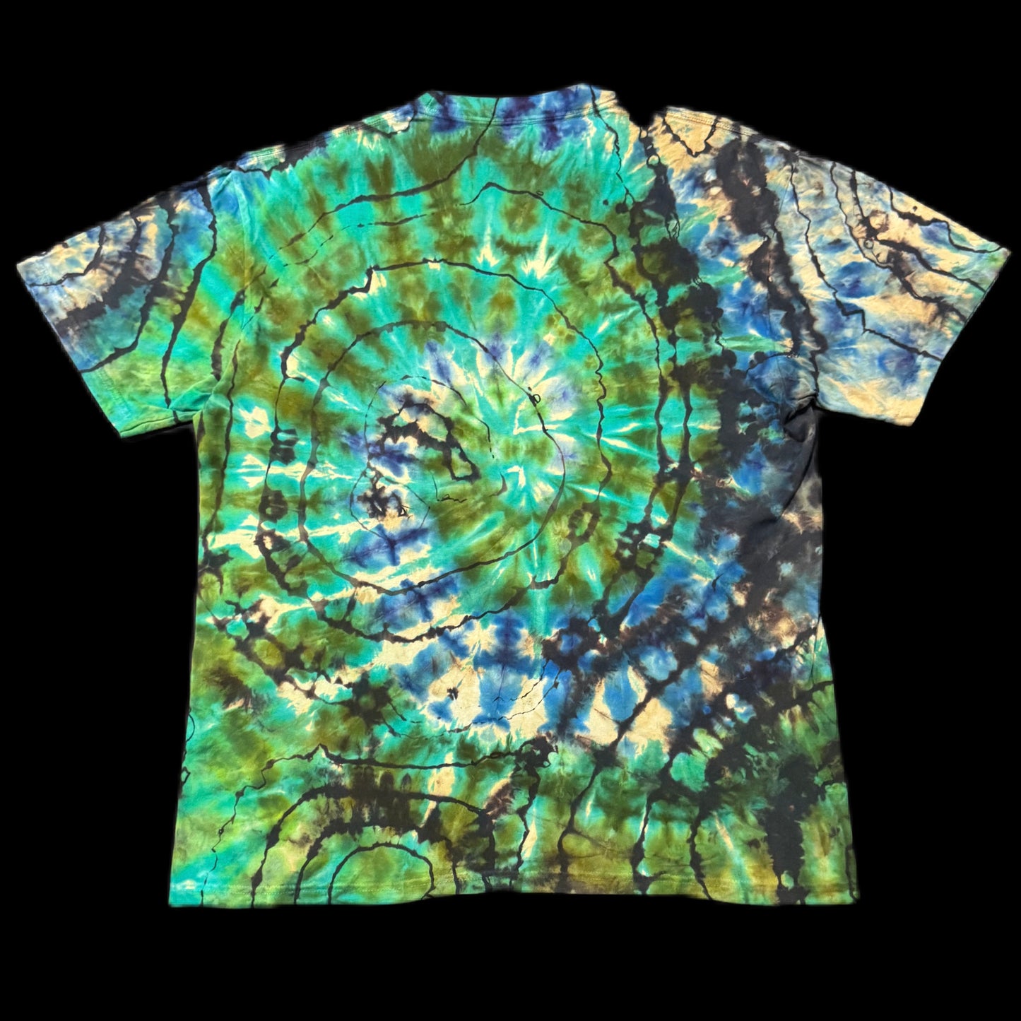 B.M.F.S. // Catch & Release Reverse Hypnosis Moss Tie Dye Size XL