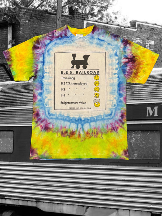B. & S. Railroad Psychedelic Smokestack Limed Sky Dye Size LRG