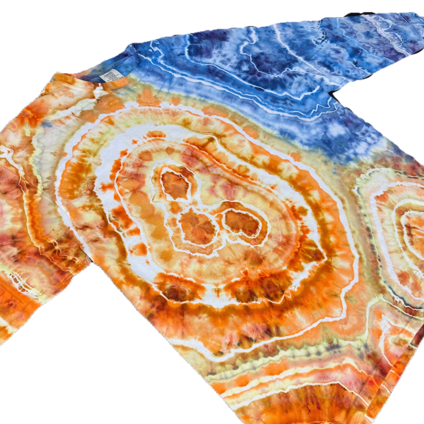 Grateful Mountain Tie Dye L/S 50/50 Fire & Ice Geode Size XXL