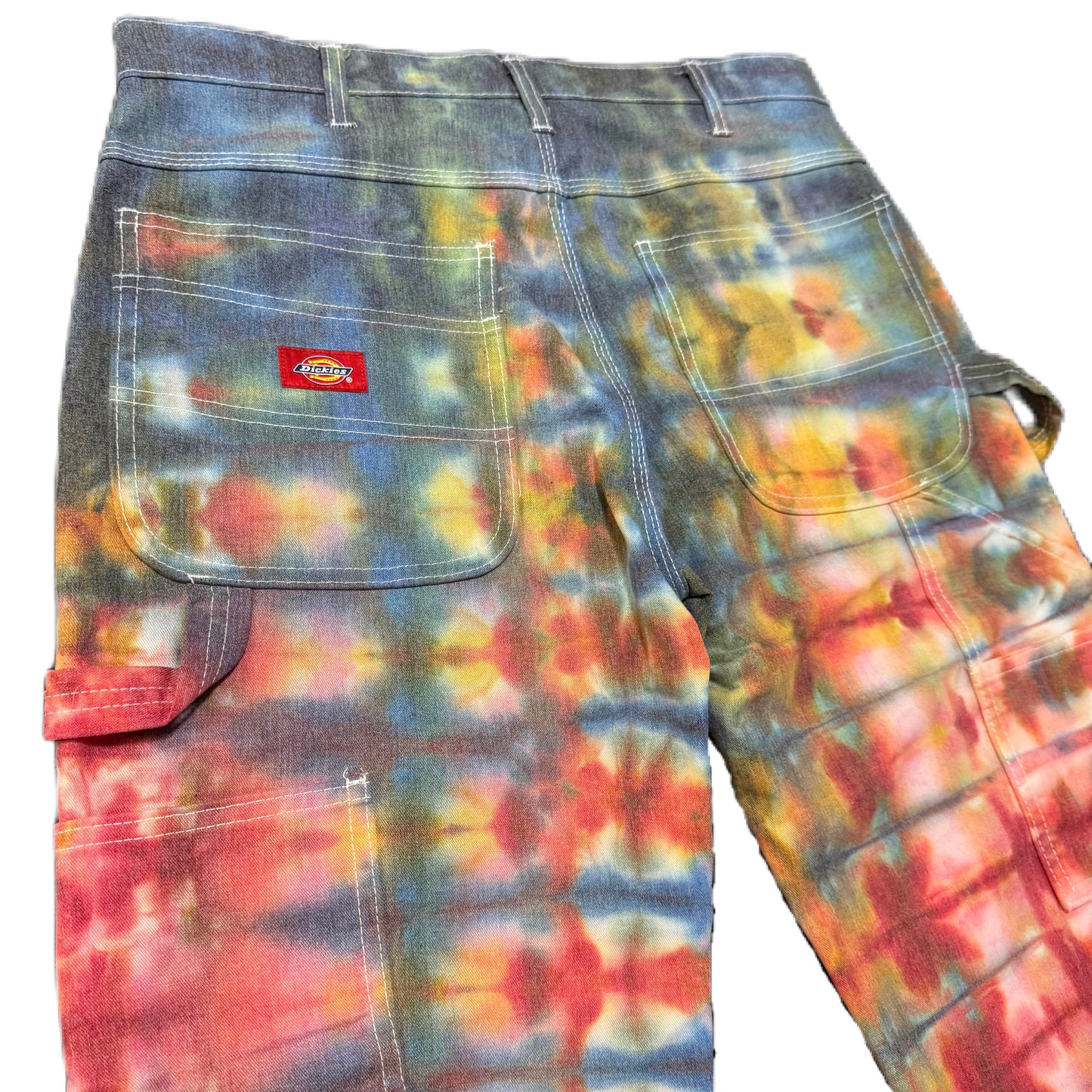 Painter Pants/ Dickies FLEX Layered Red/ Navy & Gold 32W/ 30L