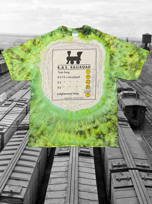 B. & S. Railroad Psychedelic Smokestack Dragons Heart Dye Size XL