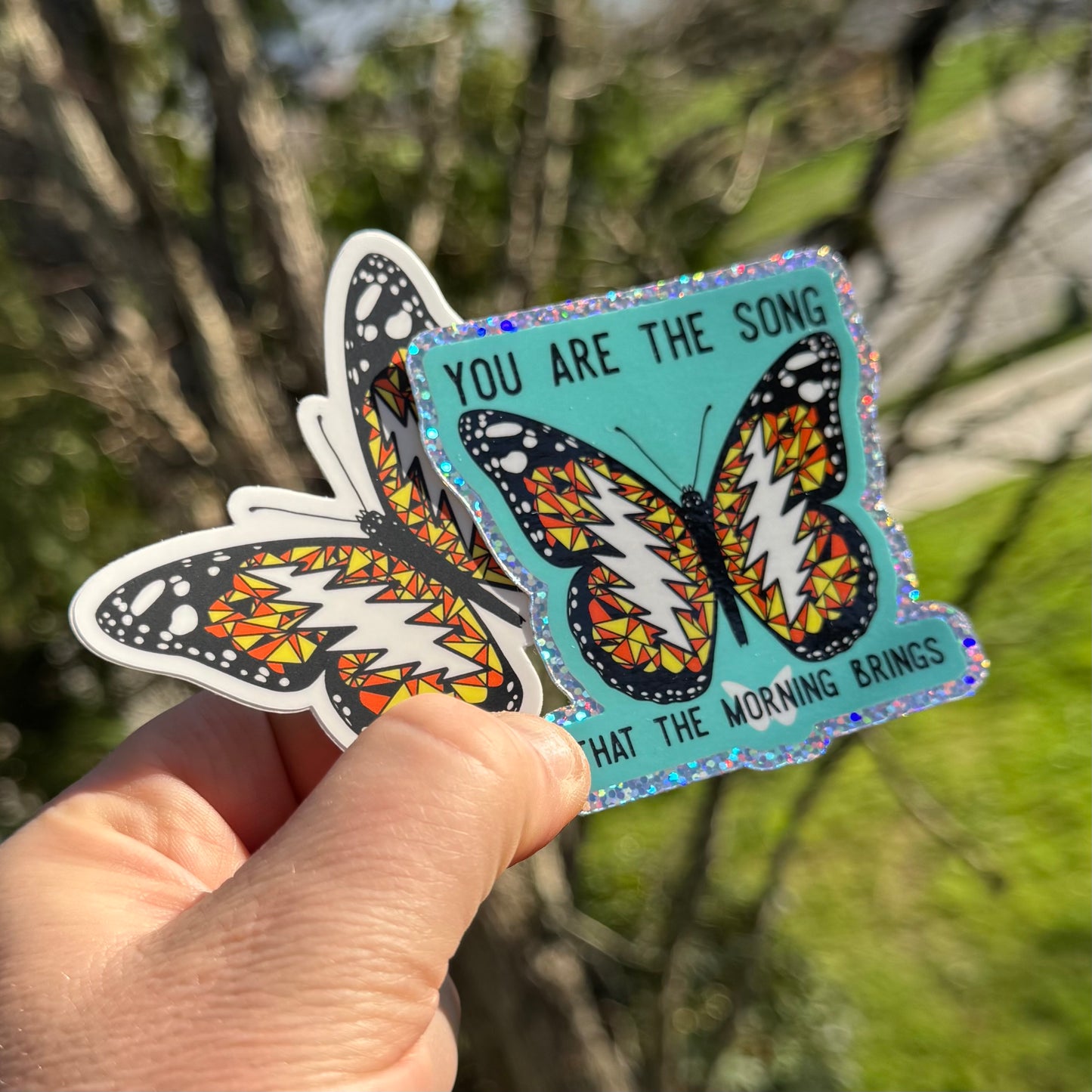 Sticker 2 Pack /// 3” Eyes Of The World Bolted Monarch Slap Pack