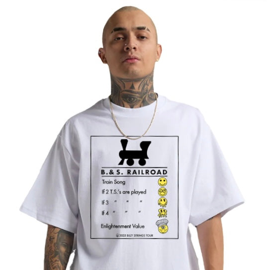 B. & S. Railroad Train Song Enlightenment 2025 Billy Strings Tour /// Monopoly Bootleg Shirt