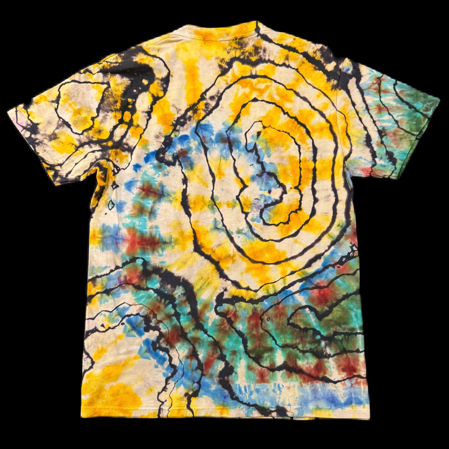 B.M.F.S. // Catch & Release Reverse Hypnosis Golden Tie Dye Size MED
