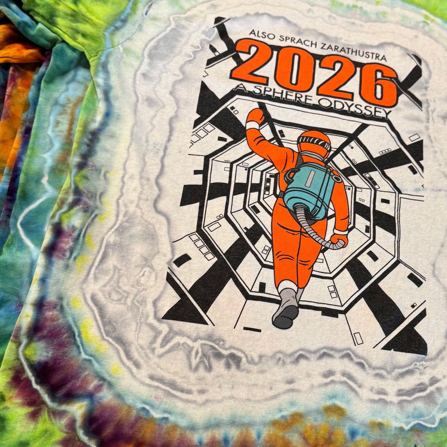 Available Now /// 2026 A Sphere Odyssey /// Rainbow Ice Dye (Available Sizes: MED & XL)