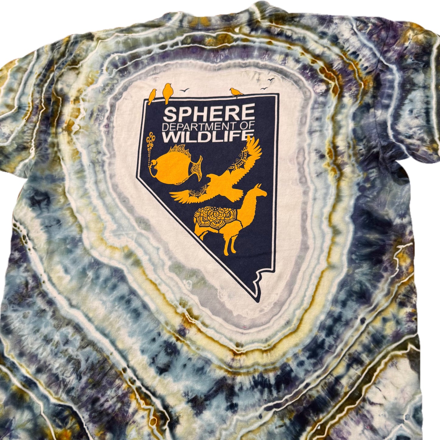 Available Now /// Las Vegas Sphere Department of PHiSH & Wildlife /// Avalon & Marigold Ice Dye (Available Sizes: MED, LRG, XL)