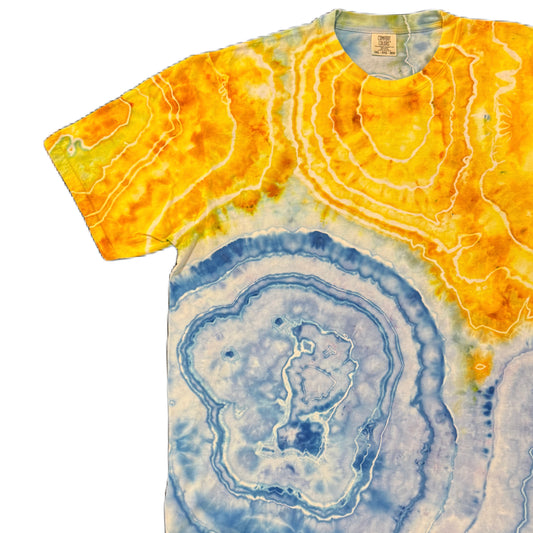 Grateful Mountain Tie Dye Golden Alpine Size Geode Size XXXL