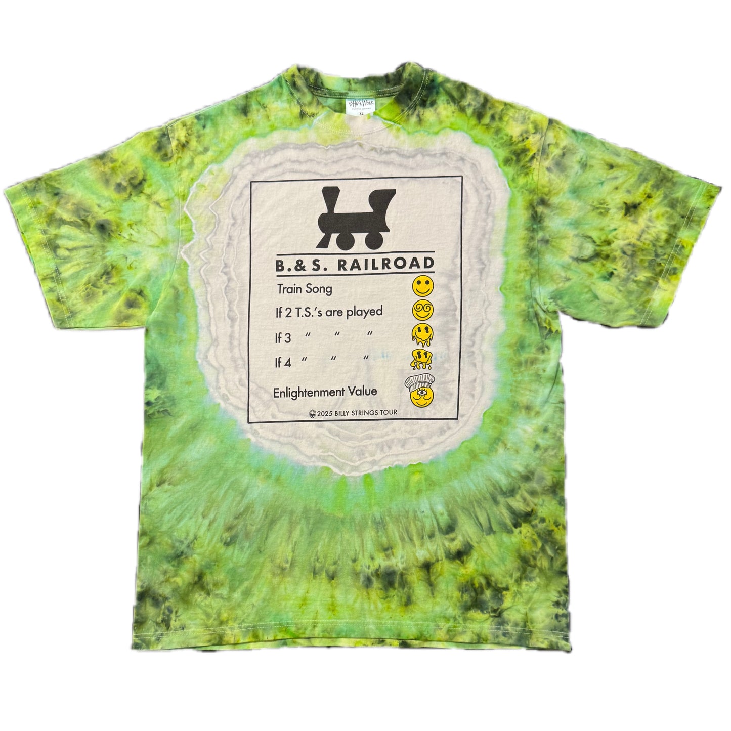 B. & S. Railroad Psychedelic Smokestack Dragons Heart Dye Size XL