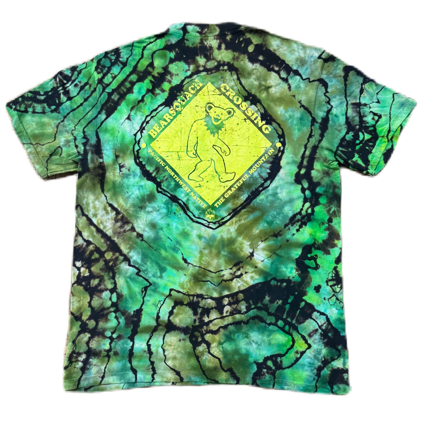 BearSquach Crossing Reversed Moss Ice Dye /// Size LRG