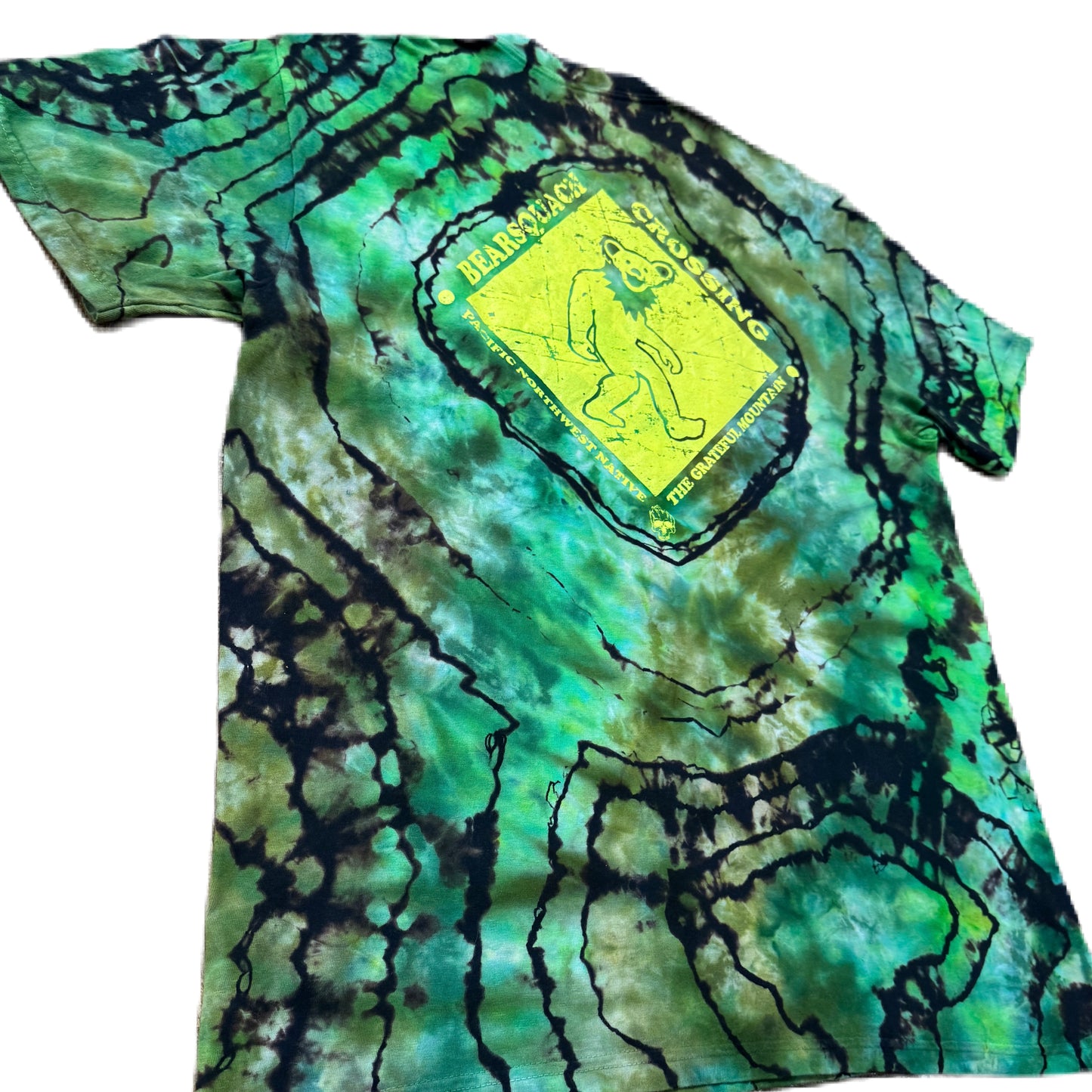 BearSquach Crossing Reversed Moss Ice Dye /// Size LRG