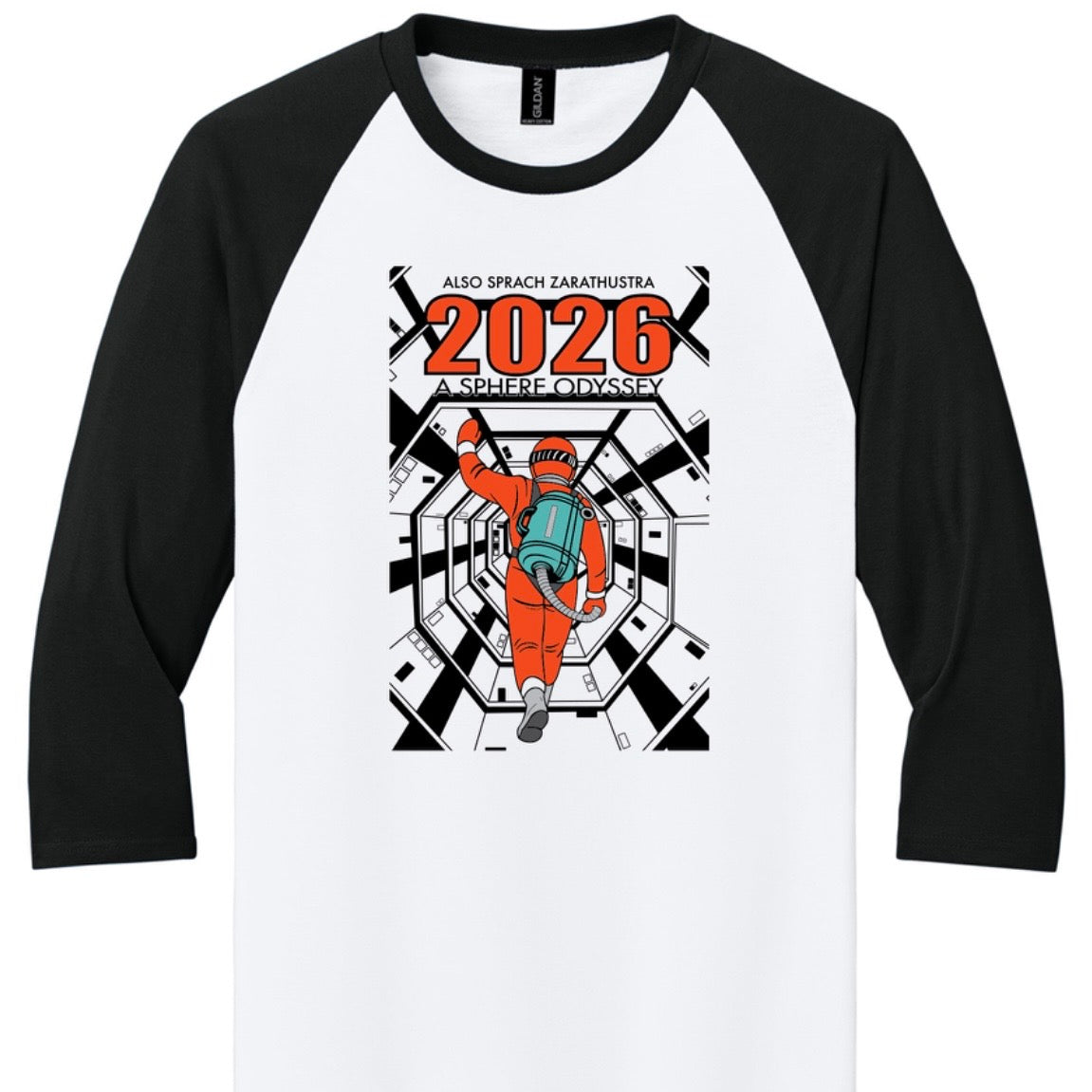 Available Now /// 2026 Sphere Odyssey /// 3/4 Sleeve Baseball Tee