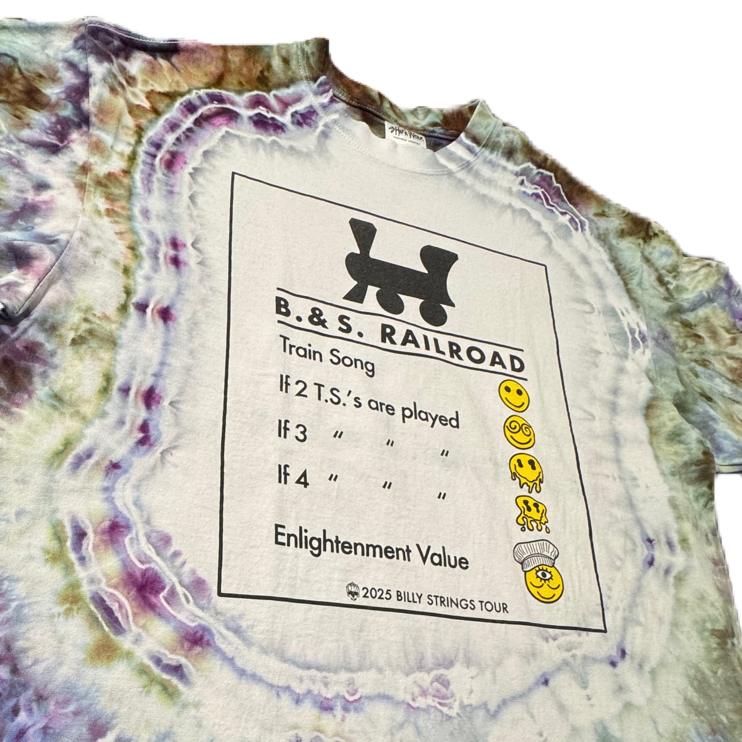 B. & S. Railroad Psychedelic Smokestack Deep Purple & Wild Thing /// Size XL