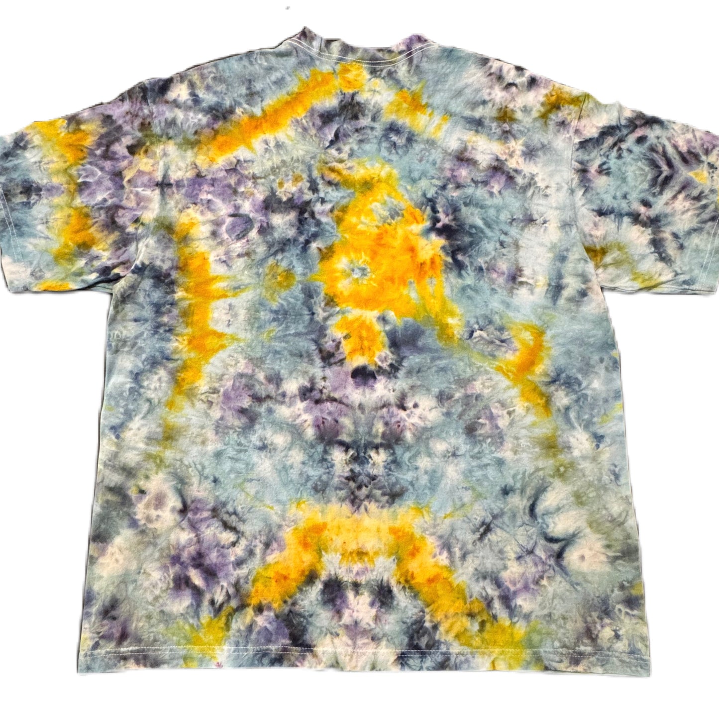 B. & S. Railroad Psychedelic Smokestack Avalon & Marigold Ice Dye /// Size 2XL