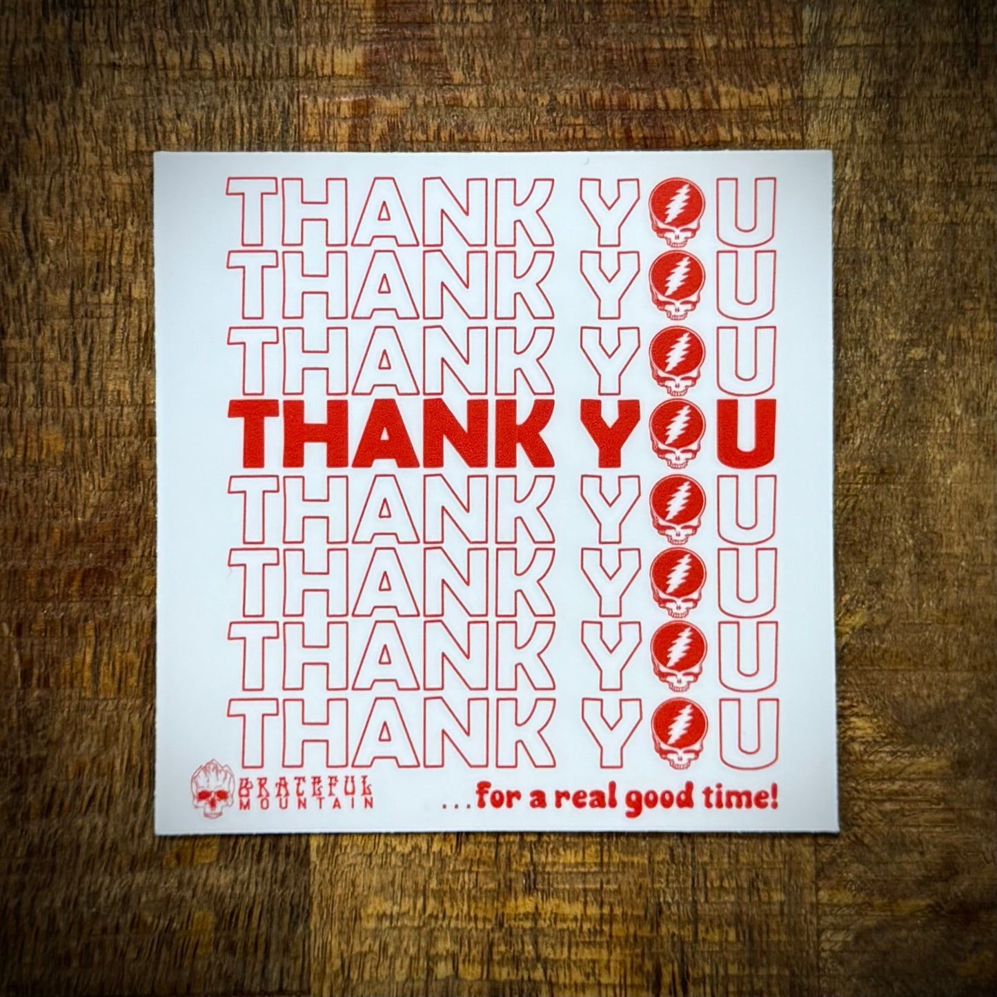 Sticker /// 3” Loose Lucy’s Bodega Thank You Slap