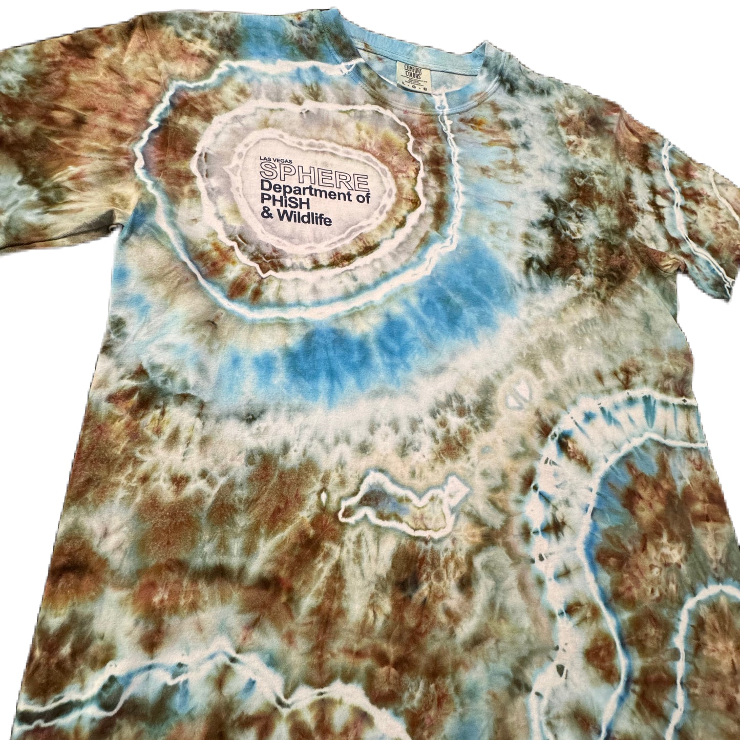 Available Now /// Las Vegas Sphere Department of PHiSH & Wildlife /// Wild Thing & Alpine Ice Dye (Available Sizes: MED, LRG, XL)