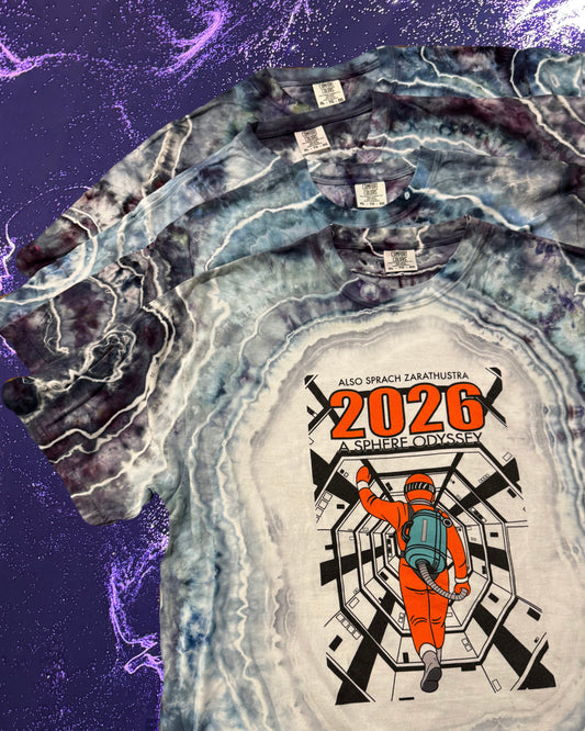 Available Now /// 2026 Sphere Odyssey /// Deep Space Ice Dye (Available Sizes: Only XL’s left!)