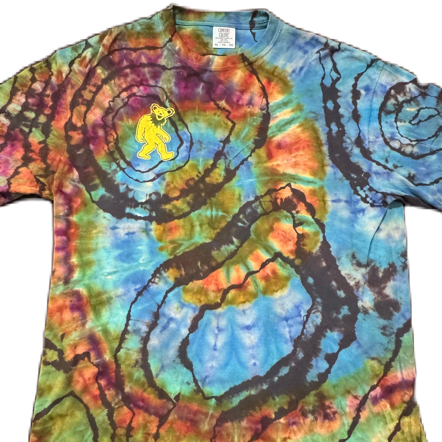 BearSquach Crossing Reversed Bluebird Swirl Ice Dye /// Size XL