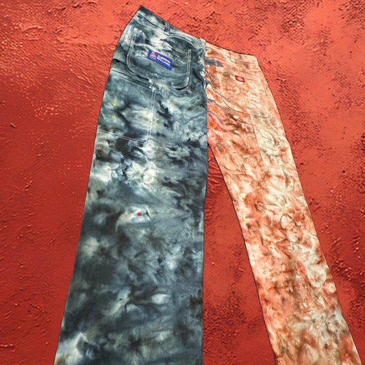 Pants /// Dickies Painters 50/50 Crump Smoke & Blood Moon Ice Dye /// Size 36W 32L