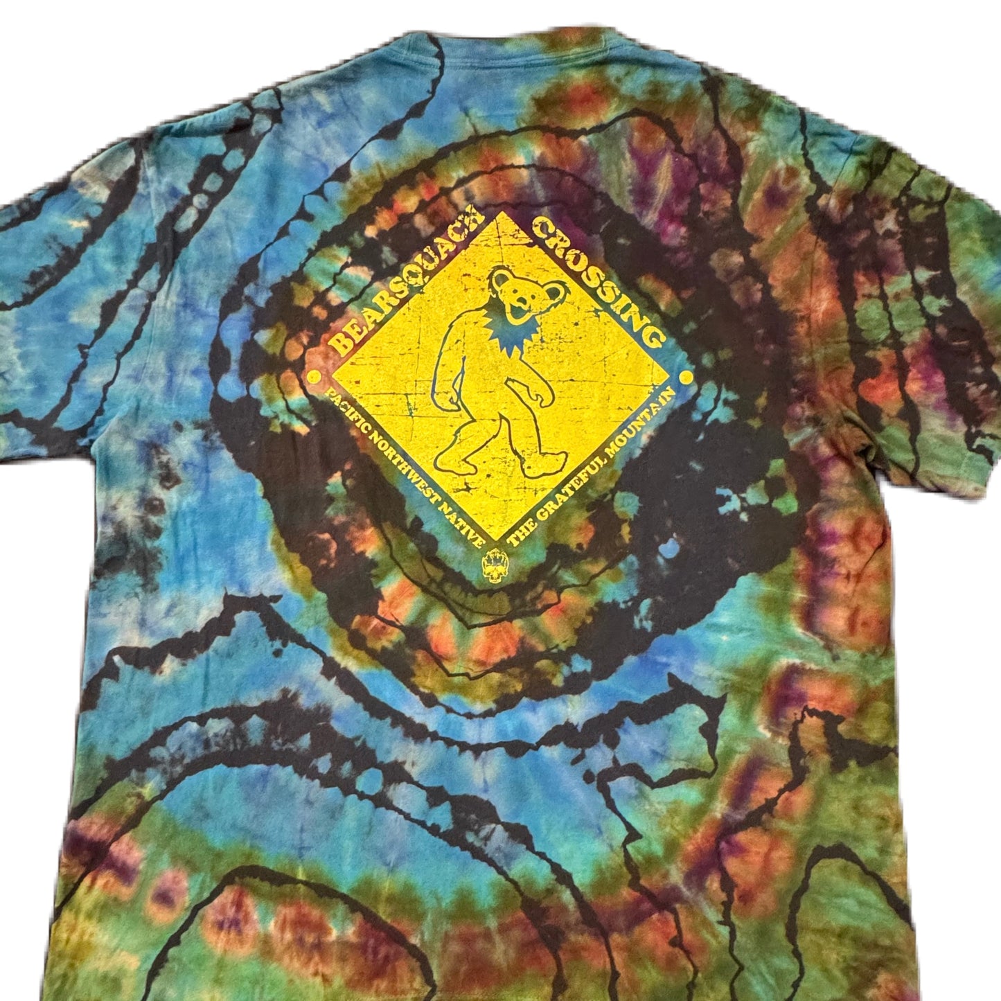 BearSquach Crossing Reversed Bluebird Swirl Ice Dye /// Size XL
