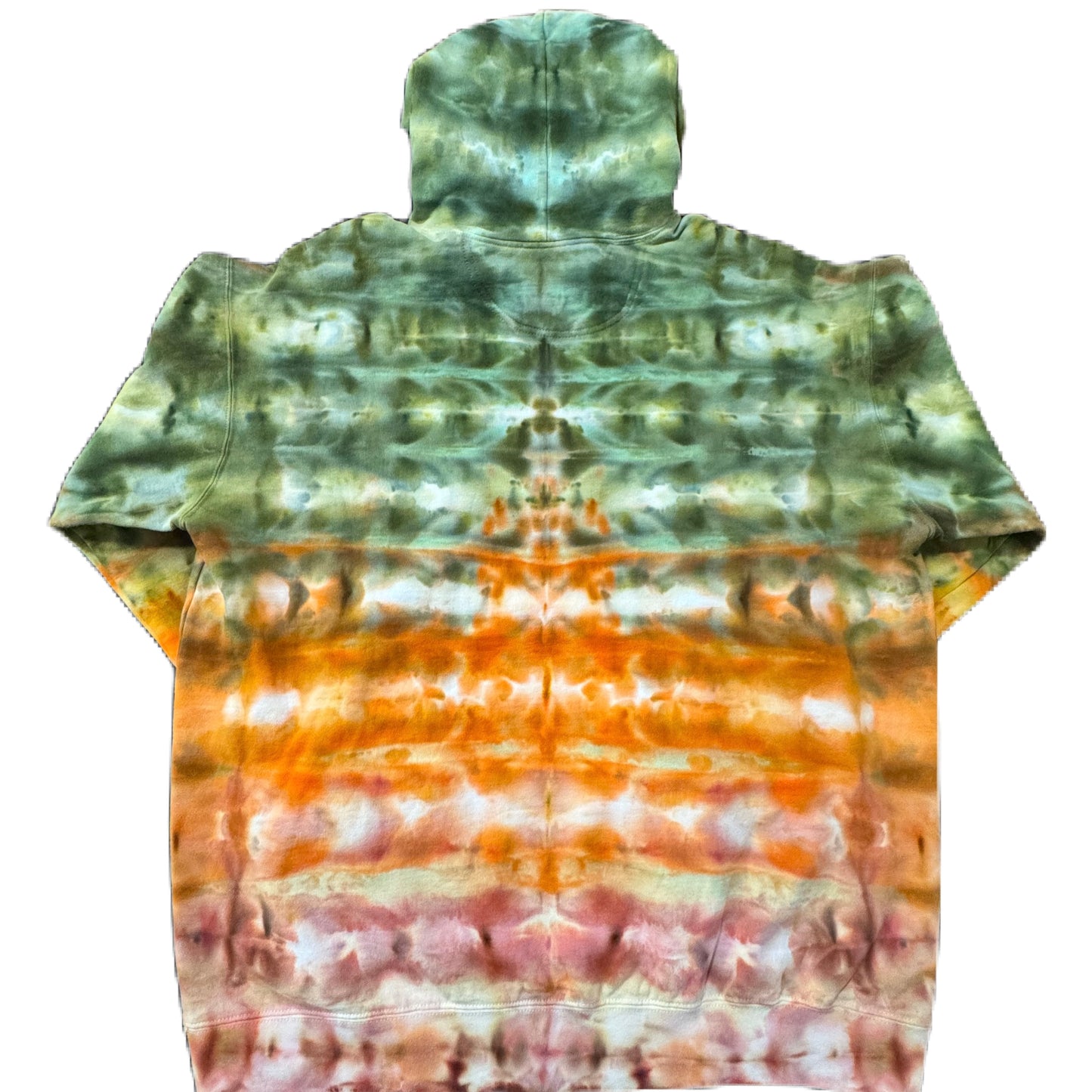 Hoodie /// Layered Autumn Ice Dye /// Size XL