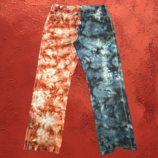 Pants /// Dickies Painters 50/50 Crump Smoke & Blood Moon Ice Dye /// Size 36W 32L