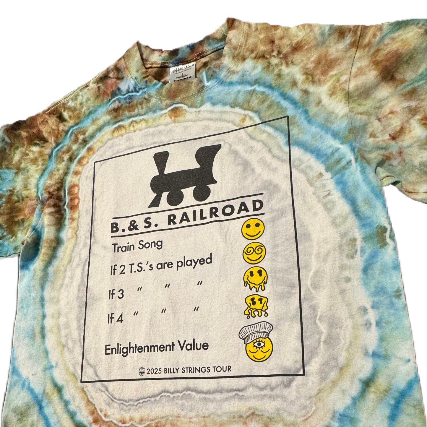 B. & S. Railroad Psychedelic Smokestack Wild Thing & Alpine Ice Dye /// Size LRG
