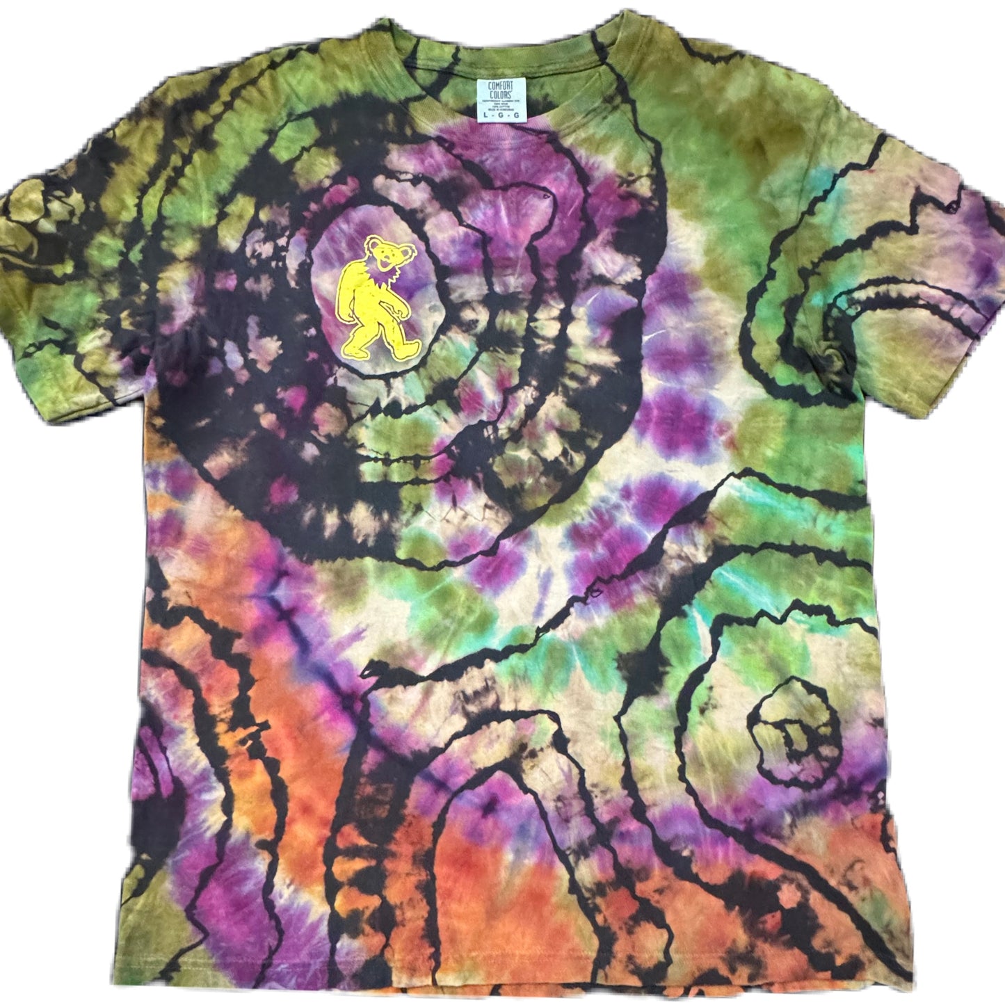 BearSquach Crossing Reversed Rusted Purps Ice Dye /// Size LRG
