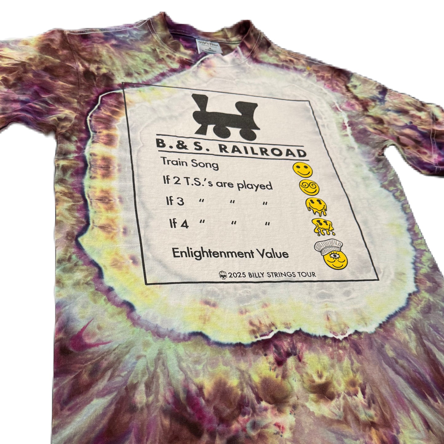 B. & S. Railroad Psychedelic Smokestack  Kaleidoscope Dye Size MED