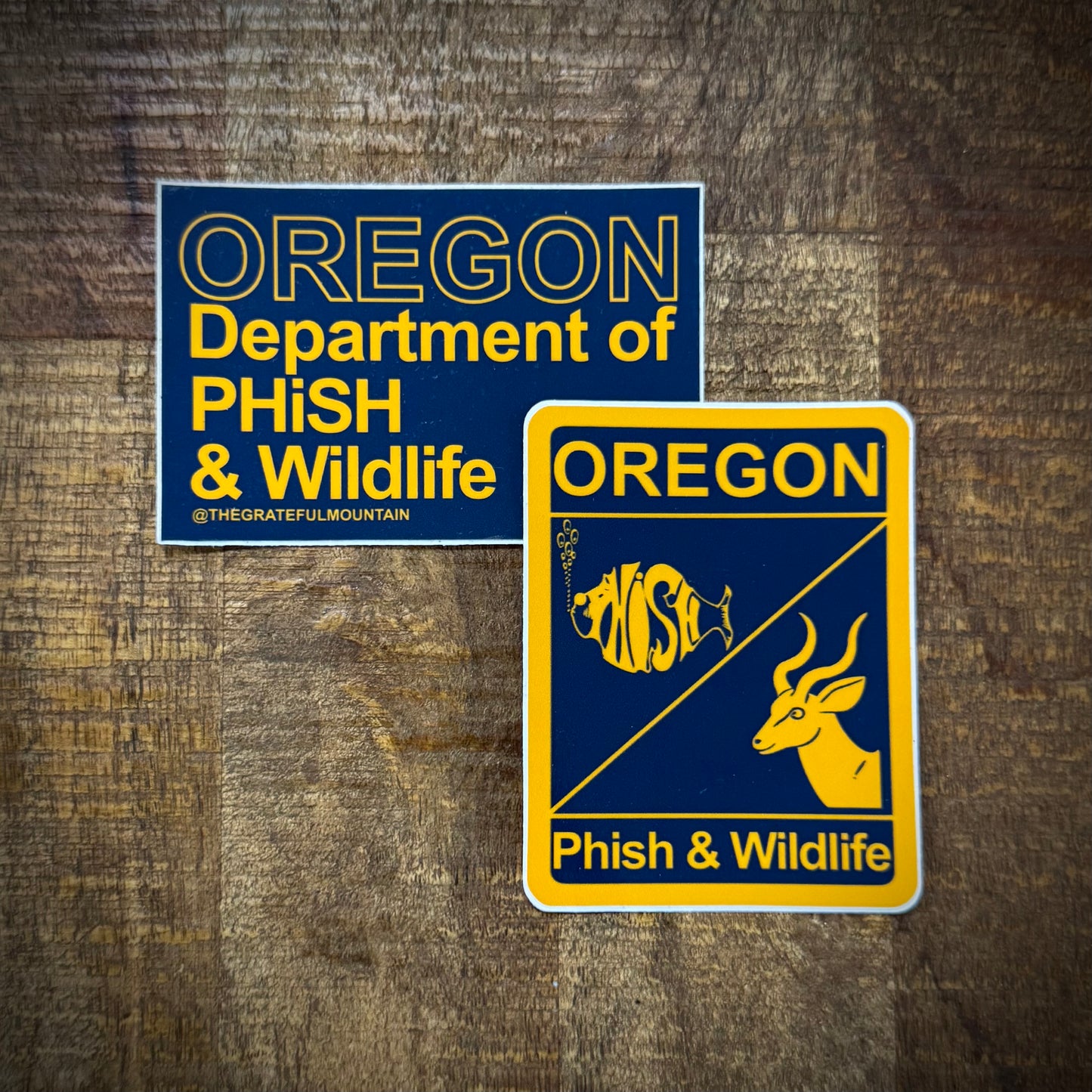 Sticker 2 Pack /// 3” Oregon Dept. of PHiSH & Wildlife Slap Pack