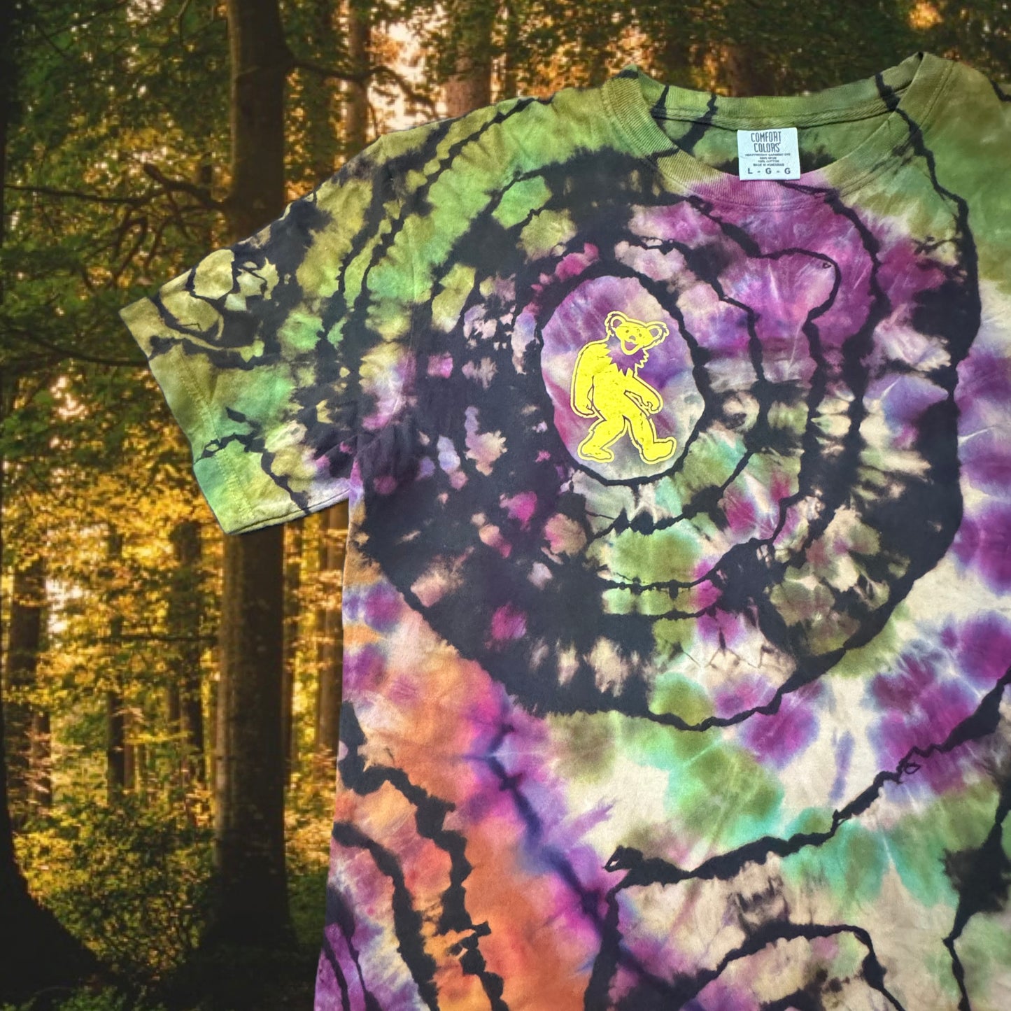 BearSquach Crossing Reversed Rusted Purps Ice Dye /// Size LRG