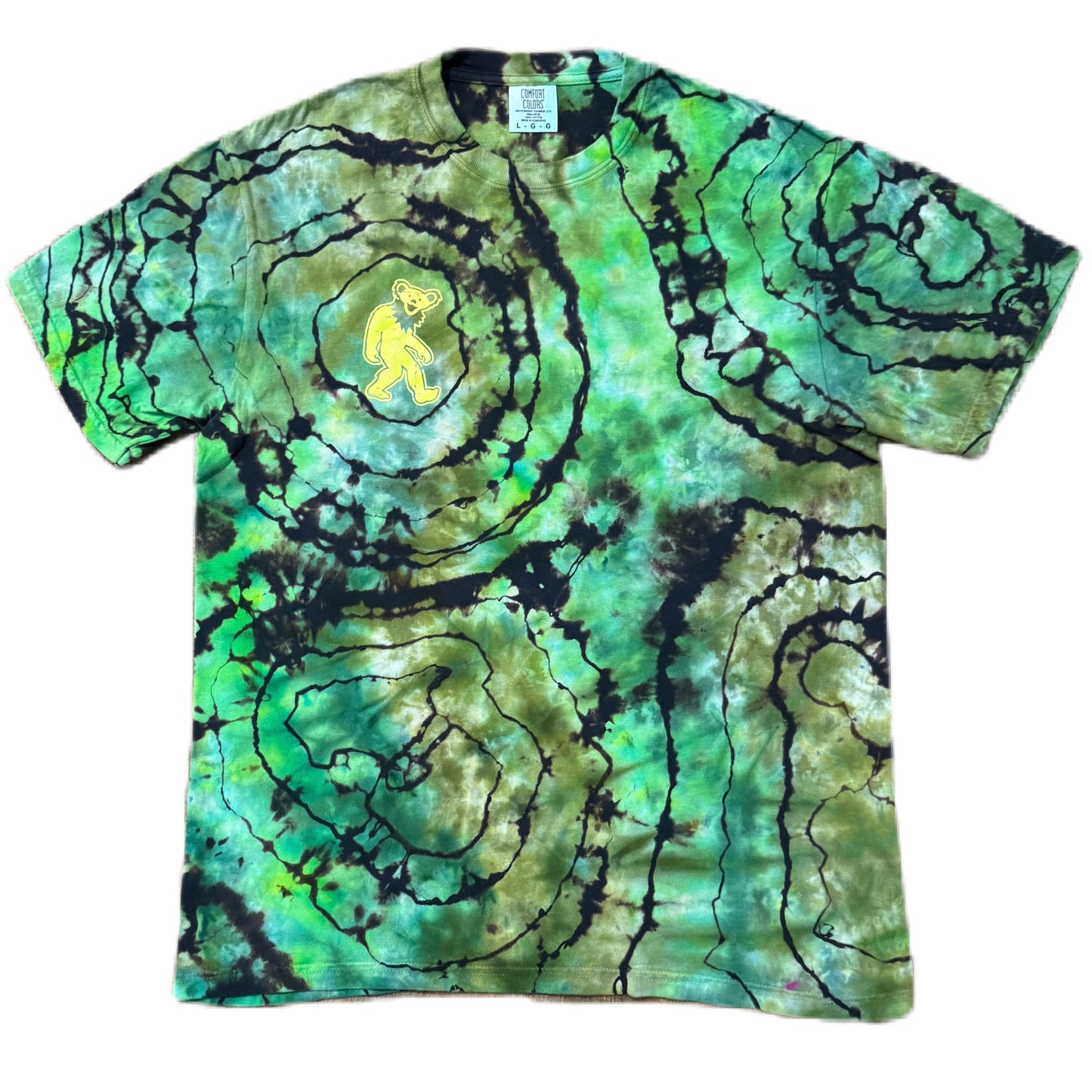 BearSquach Crossing Reversed Moss Ice Dye /// Size LRG