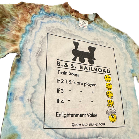 B. & S. Railroad Psychedelic Smokestack Wild Thing & Alpine Ice Dye /// Size MED