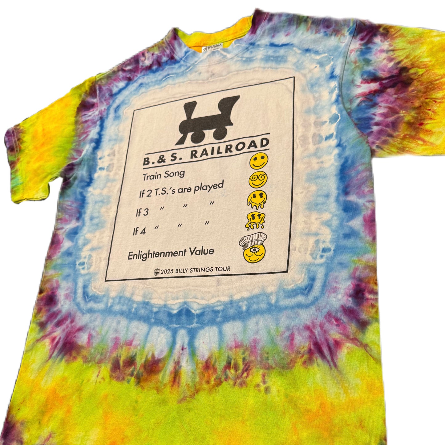 B. & S. Railroad Psychedelic Smokestack Limed Sky Dye Size LRG