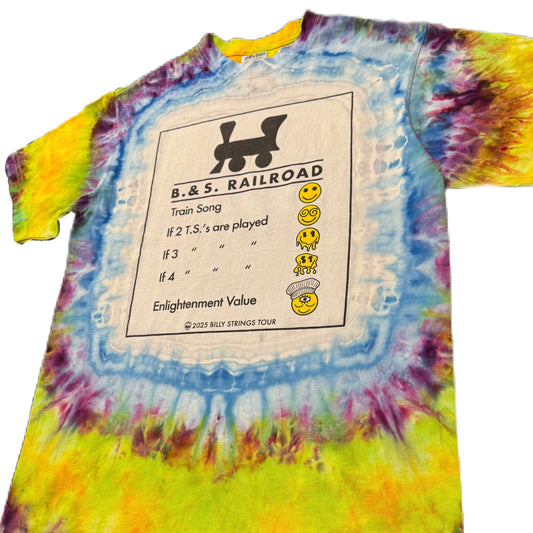 B. & S. Railroad Psychedelic Smokestack Limed Sky Dye Size LRG
