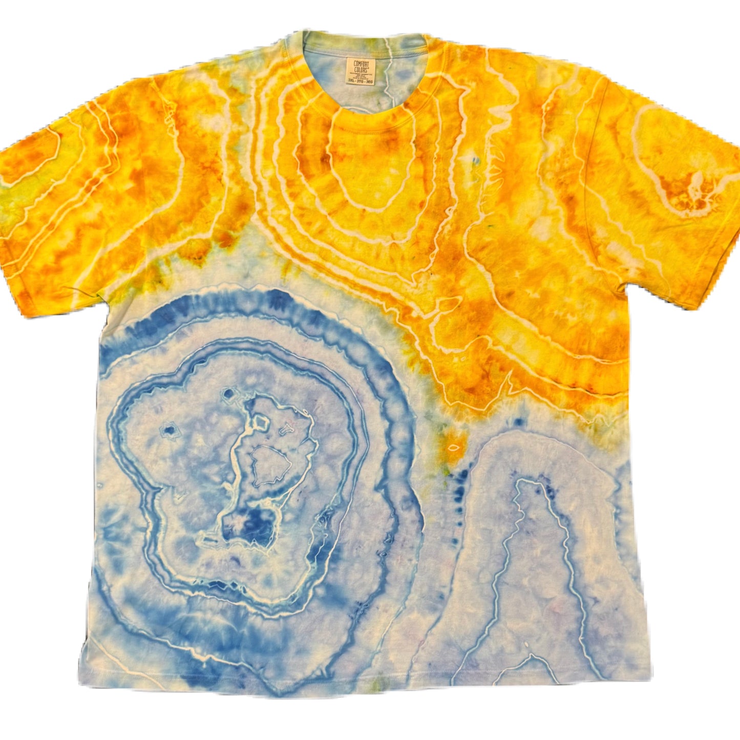 Grateful Mountain Tie Dye Golden Alpine Size Geode Size XXXL