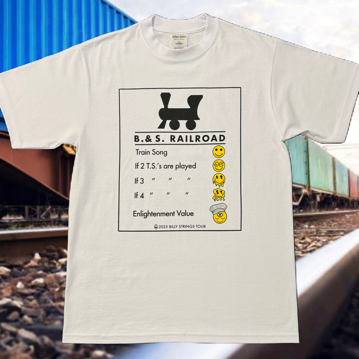 B. & S. Railroad Train Song Enlightenment 2025 Billy Strings Tour /// Monopoly Bootleg Shirt